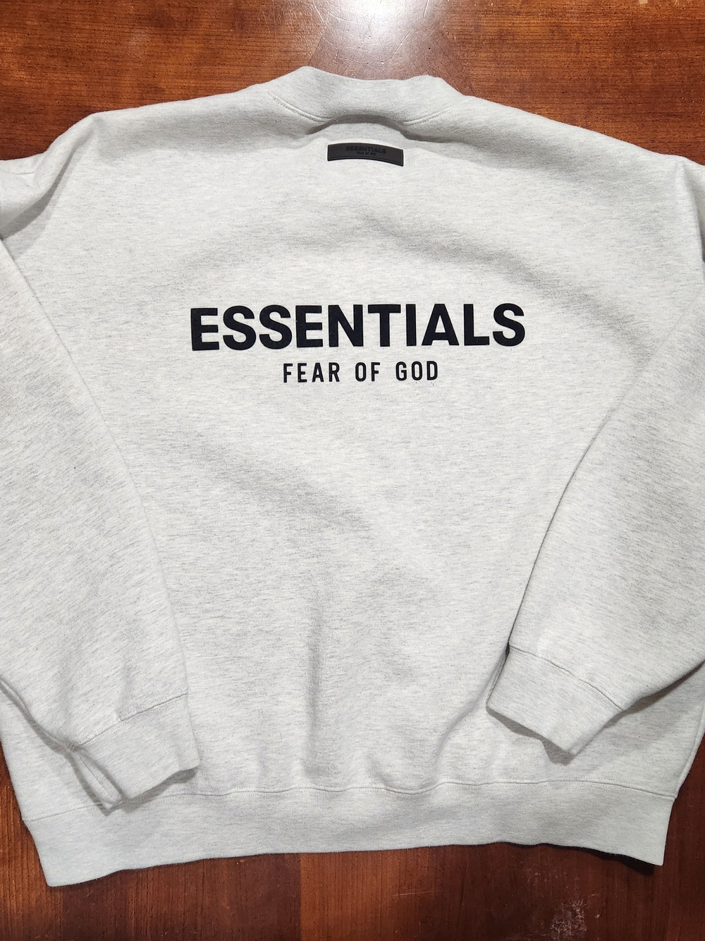 Fear of God ESSENTIALS Light Gray Crewneck Sweatshirt Men XL